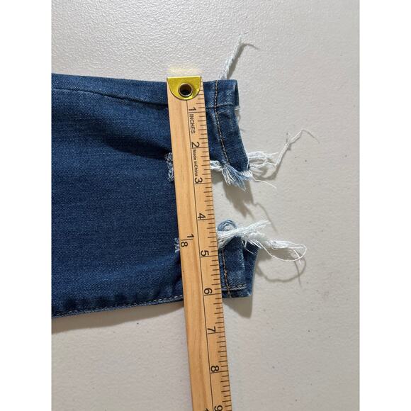 Judy Blue Pants Denim Jeans Women's Size 9/29 Blue Distressed Relaxed Fit Casual - Picture 9 of 12